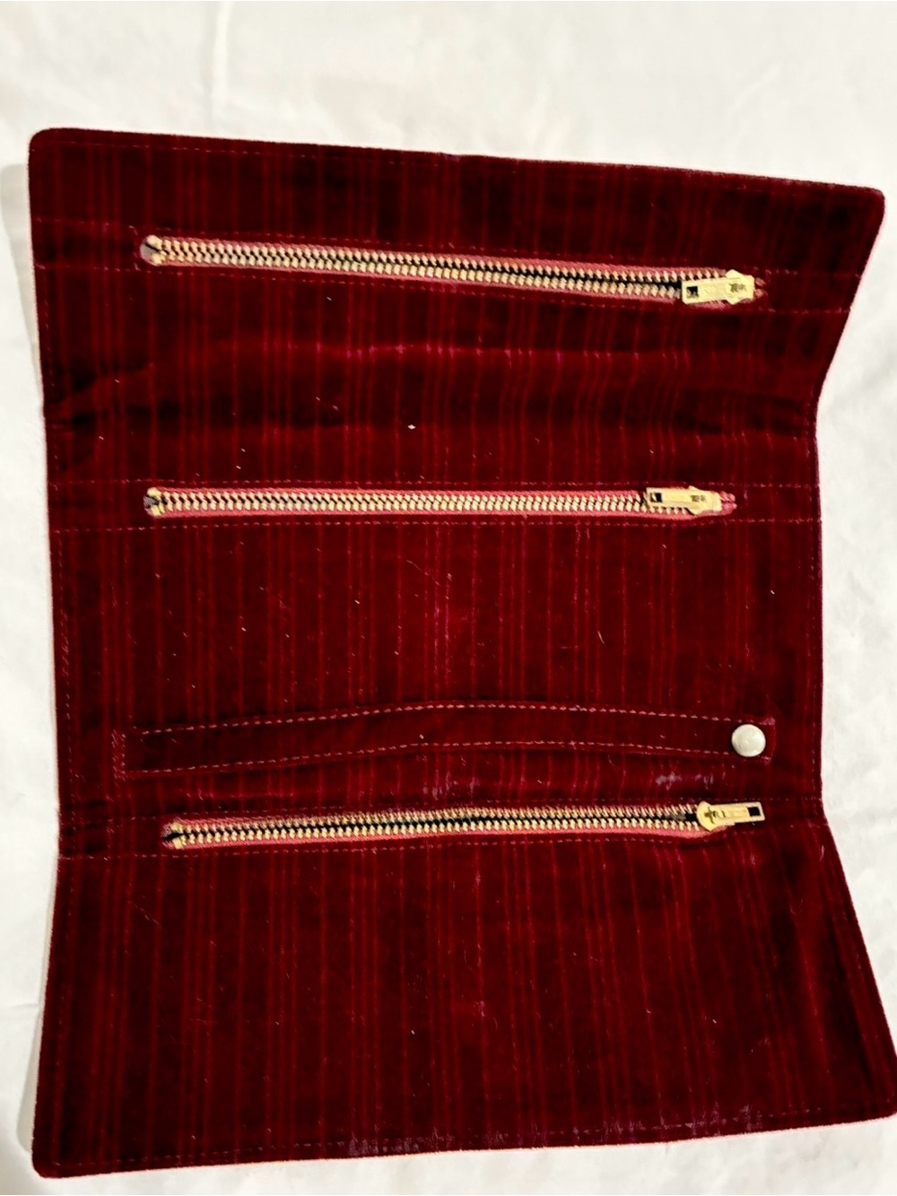Rare Vintage Lancetti Italy Wine Red Velvet Gold Horsebit Evening Bag Clutch - Picture 2 of 11